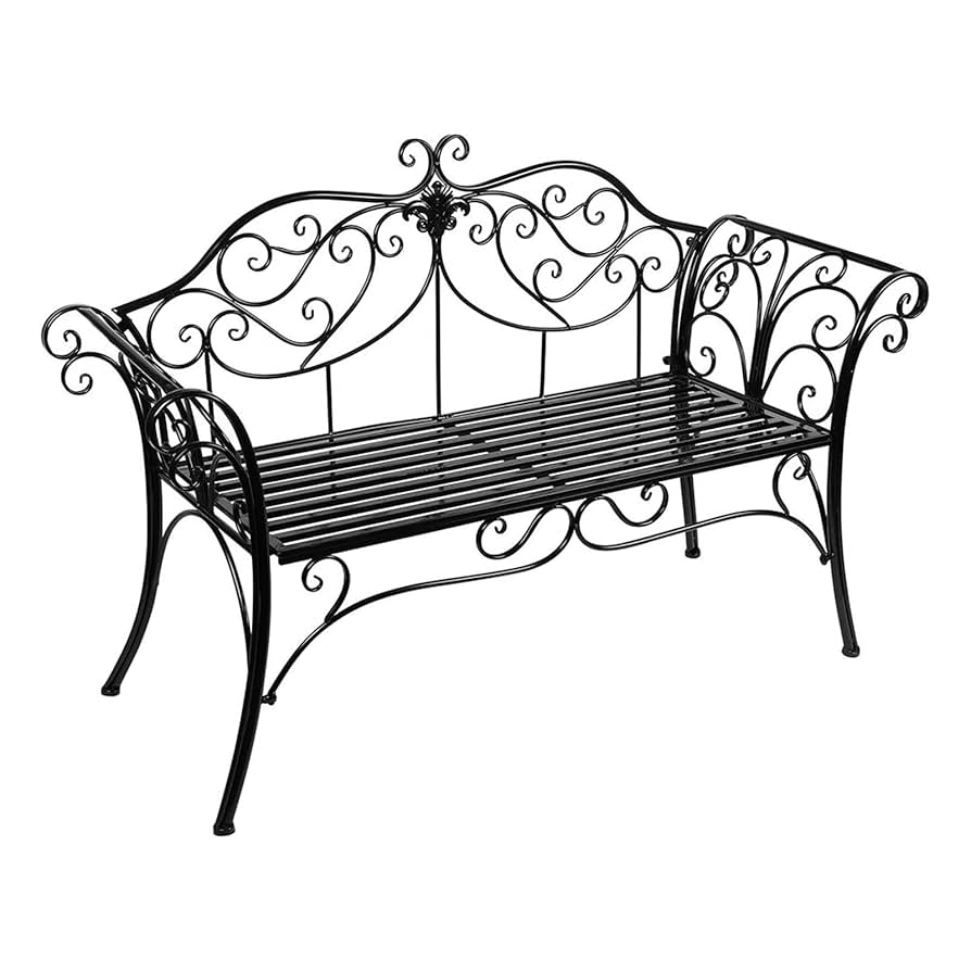 Amazon.co.jp: ガーデンベンチ ベランダ ベンチ屋外 椅子 メタル